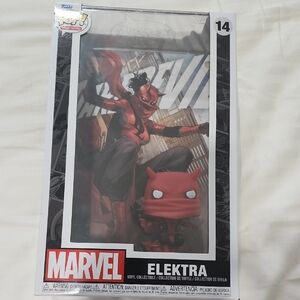 Marvel Elektra Red and Black Figure